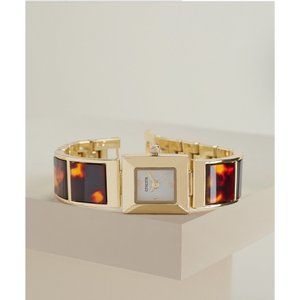 NWOT   CHICO’S FAUX-TORTOISE STRAP WATCH
